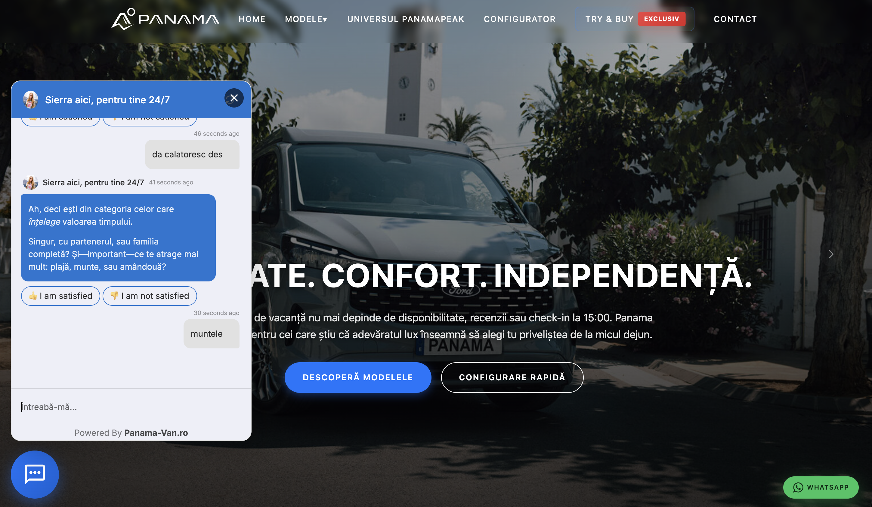 Sierra — conversație 1